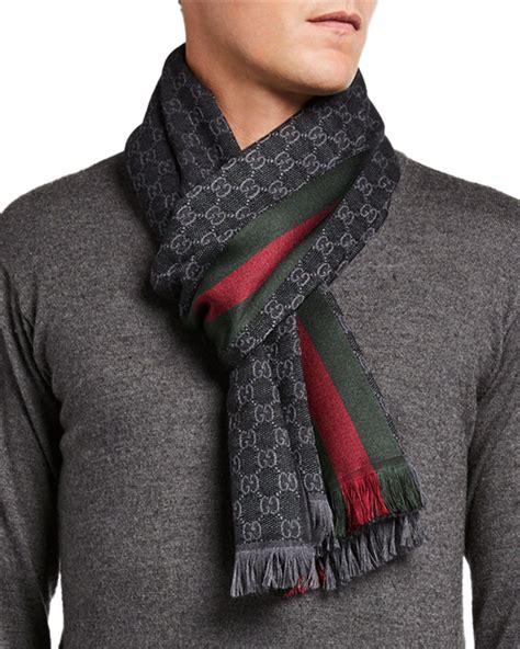 gucci scarf for male|gucci scarf men sale.